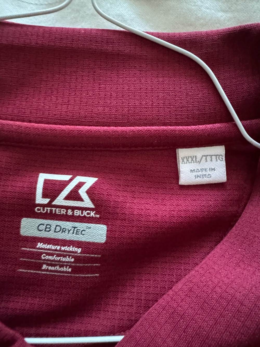Cutter & Buck Men's Garnet Polo with University Gamecock Embroidery - Picture 2 of 4